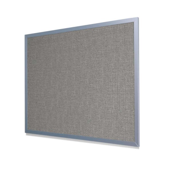 Guilford of Maine FR701 Grey Mix Cork Board with Light Aluminum Frame